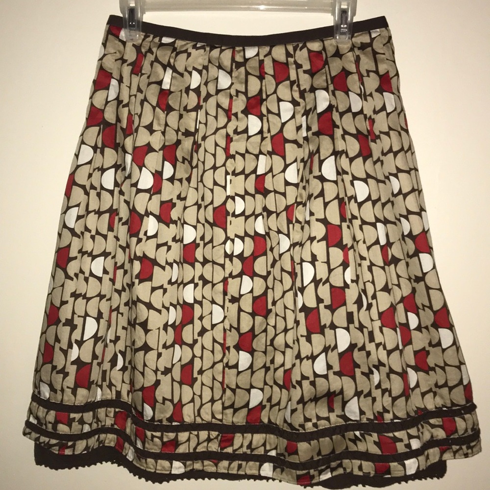 Ella Rose Printed Skirt- Fully Lined